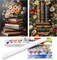 2 Pack Flower Paint by Numbers Kit for Adults – DIY Canvas Acrylic Painting for Beginners, Home Wall Art Decor, 12x16 Inch (Rolled Package)